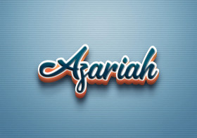 Cursive Name DP: Azariah