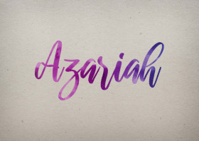 Azariah Watercolor Name DP