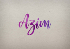 Azim Watercolor Name DP
