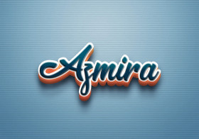 Cursive Name DP: Azmira