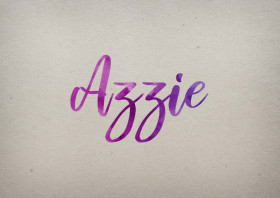 Azzie Watercolor Name DP