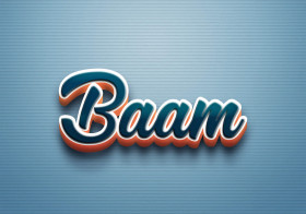Cursive Name DP: Baam