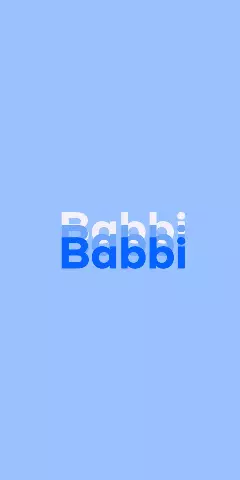 Name DP: Babbi