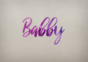 Babby Watercolor Name DP