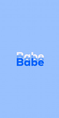 Name DP: Babe