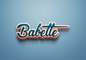 Cursive Name DP: Babette