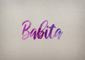 Babita Watercolor Name DP