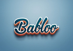 Cursive Name DP: Babloo
