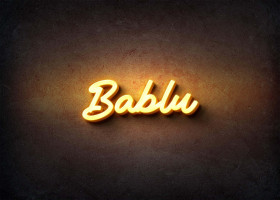 Glow Name Profile Picture for Bablu