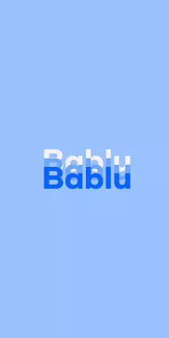 Bablu Name Wallpaper