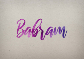 Babram Watercolor Name DP