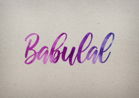 Babulal Watercolor Name DP
