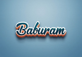 Cursive Name DP: Baburam