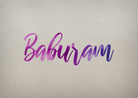 Baburam Watercolor Name DP