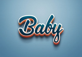 Cursive Name DP: Baby