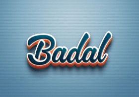 Cursive Name DP: Badal