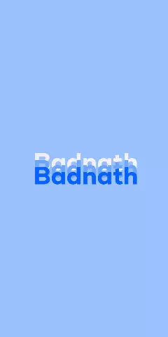 Name DP: Badnath