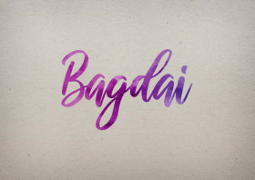 Bagdai Watercolor Name DP