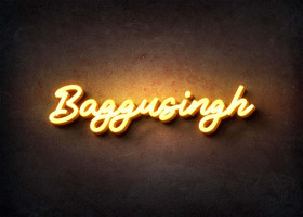 Glow Name Profile Picture for Baggusingh