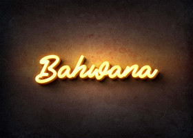 Glow Name Profile Picture for Bahwana