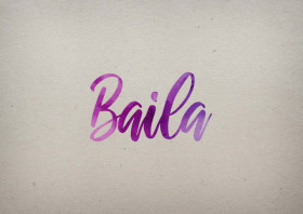 Baila Watercolor Name DP