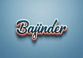 Cursive Name DP: Bajinder