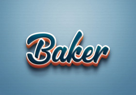 Cursive Name DP: Baker