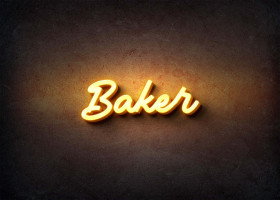 Glow Name Profile Picture for Baker