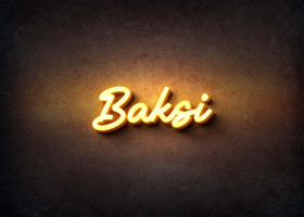 Glow Name Profile Picture for Baksi