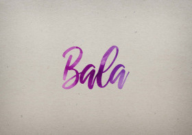Bala Watercolor Name DP