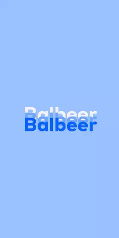 Name DP: Balbeer