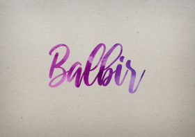 Balbir Watercolor Name DP