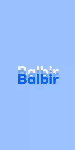 Name DP: Balbir