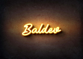 Glow Name Profile Picture for Baldev