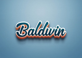 Cursive Name DP: Baldwin