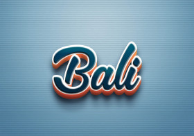 Cursive Name DP: Bali