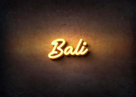Glow Name Profile Picture for Bali