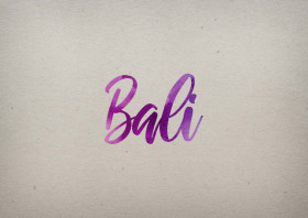 Bali Watercolor Name DP