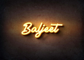 Glow Name Profile Picture for Baljeet