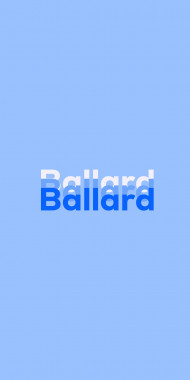 Name DP: Ballard