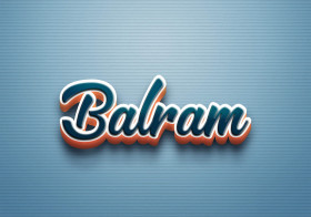 Cursive Name DP: Balram