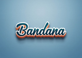 Cursive Name DP: Bandana