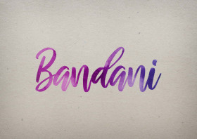 Bandani Watercolor Name DP