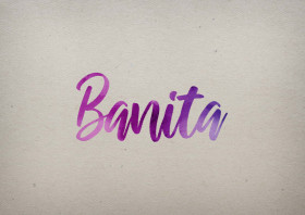 Banita Watercolor Name DP