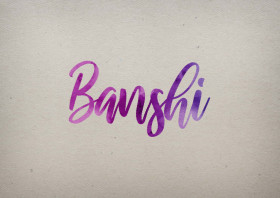 Banshi Watercolor Name DP