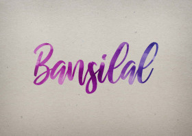 Bansilal Watercolor Name DP
