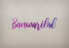 Banwarilal Watercolor Name DP