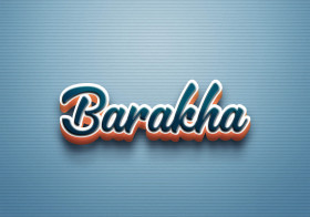 Cursive Name DP: Barakha