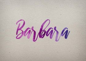 Barbara Watercolor Name DP