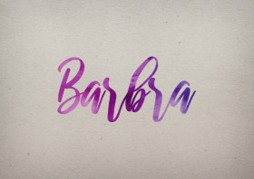 Barbra Watercolor Name DP